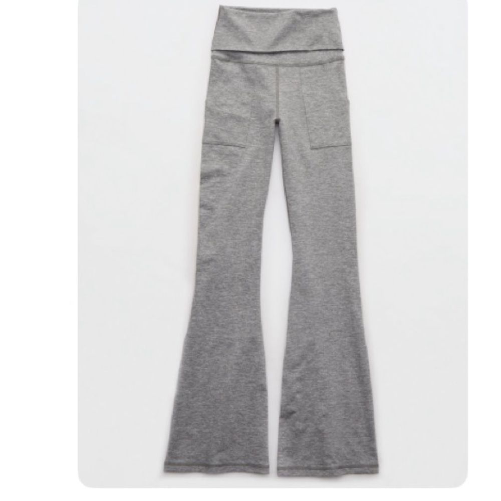 OFFLINE by aerie hugger high waisted fold over flare leggings